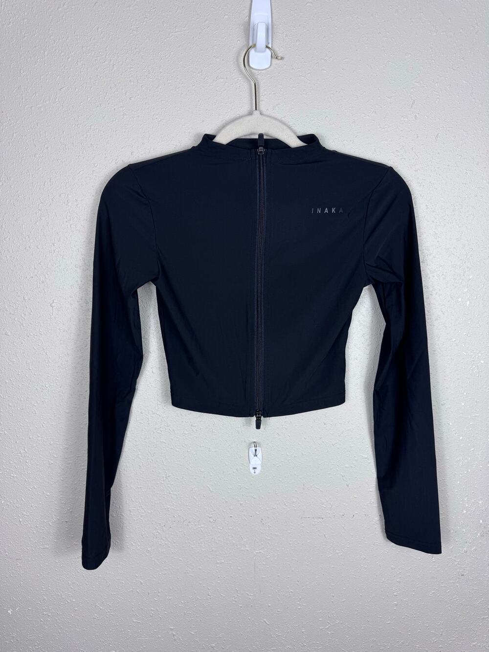Inaka Performance Black Cropped Power Jacket Womens Size Small
